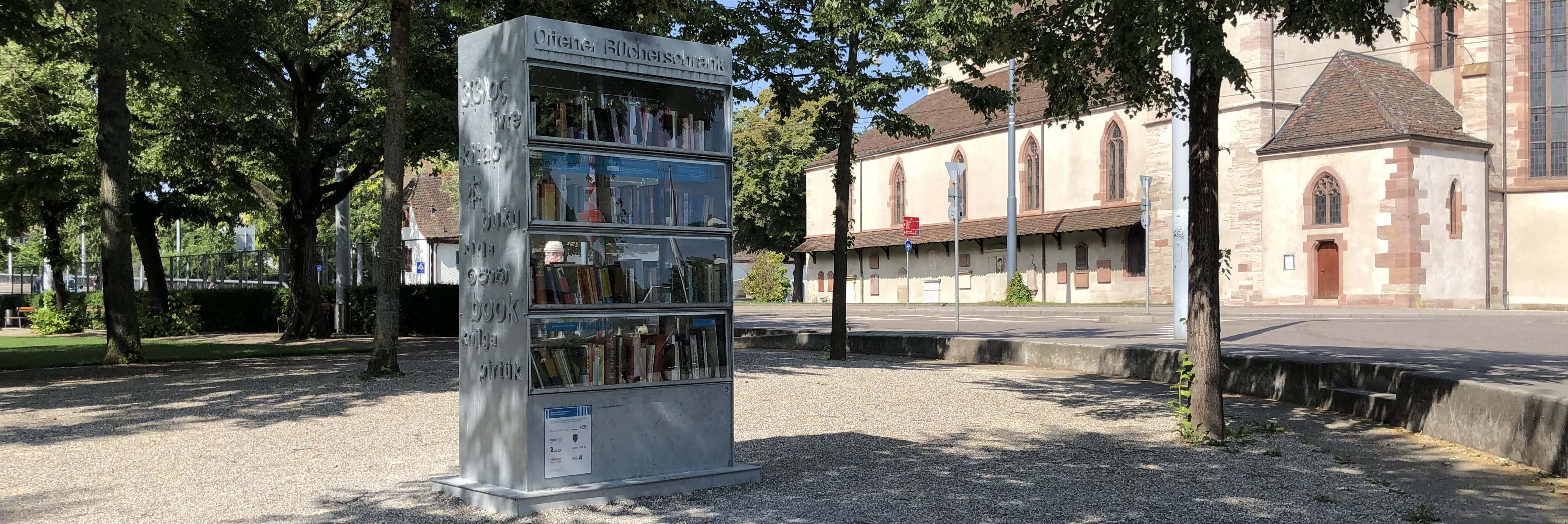 Der Offene Bücherschrank auf dem Wettsteinplatz